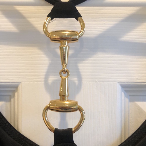 Litlle Black Swing Cocktail Dress with gold hardware accents. Morgan McPheeters - Picture 10 of 10